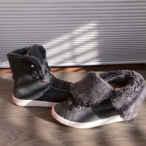 Ugg sneakers high top fold over